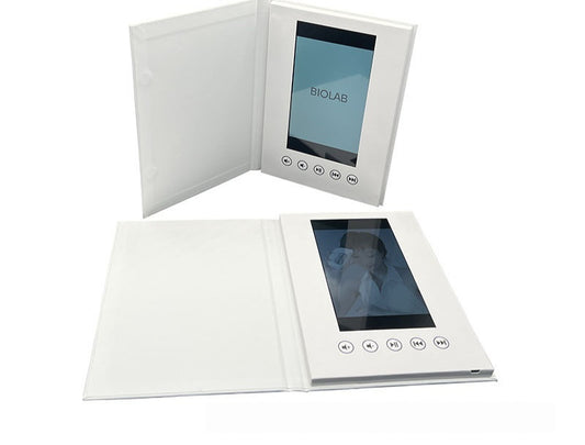 Brochure Paper Blank 7-inch Greeting Card White Hardcover Video Book