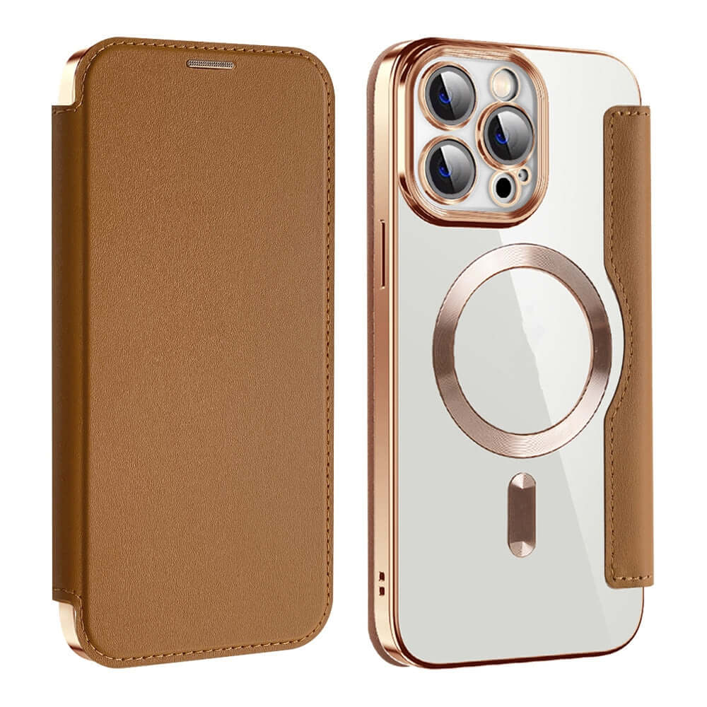 Magnetic Card Wireless Charger Wallet Phone Case