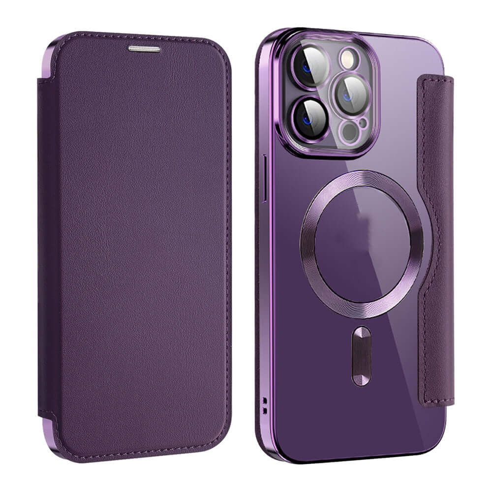 Magnetic Card Wireless Charger Wallet Phone Case