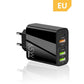 5V3.1A British standard PD+3USB multi-port adapter