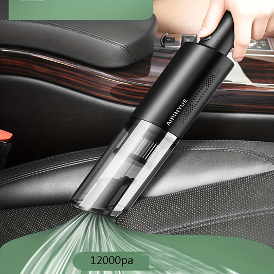 Home Car Vacuum Cleaner, 120W 12000Pa Rechargeable Handheld Black Wired Charging Multi-function Cleaning Accessories For Car Interior Home