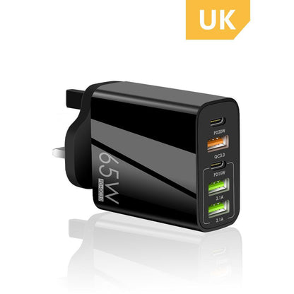 5V3.1A British standard PD+3USB multi-port adapter