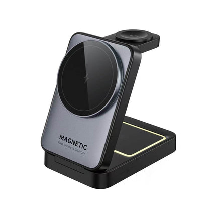 Fast-charging Multi-function Magnetic Wireless Phone Charger