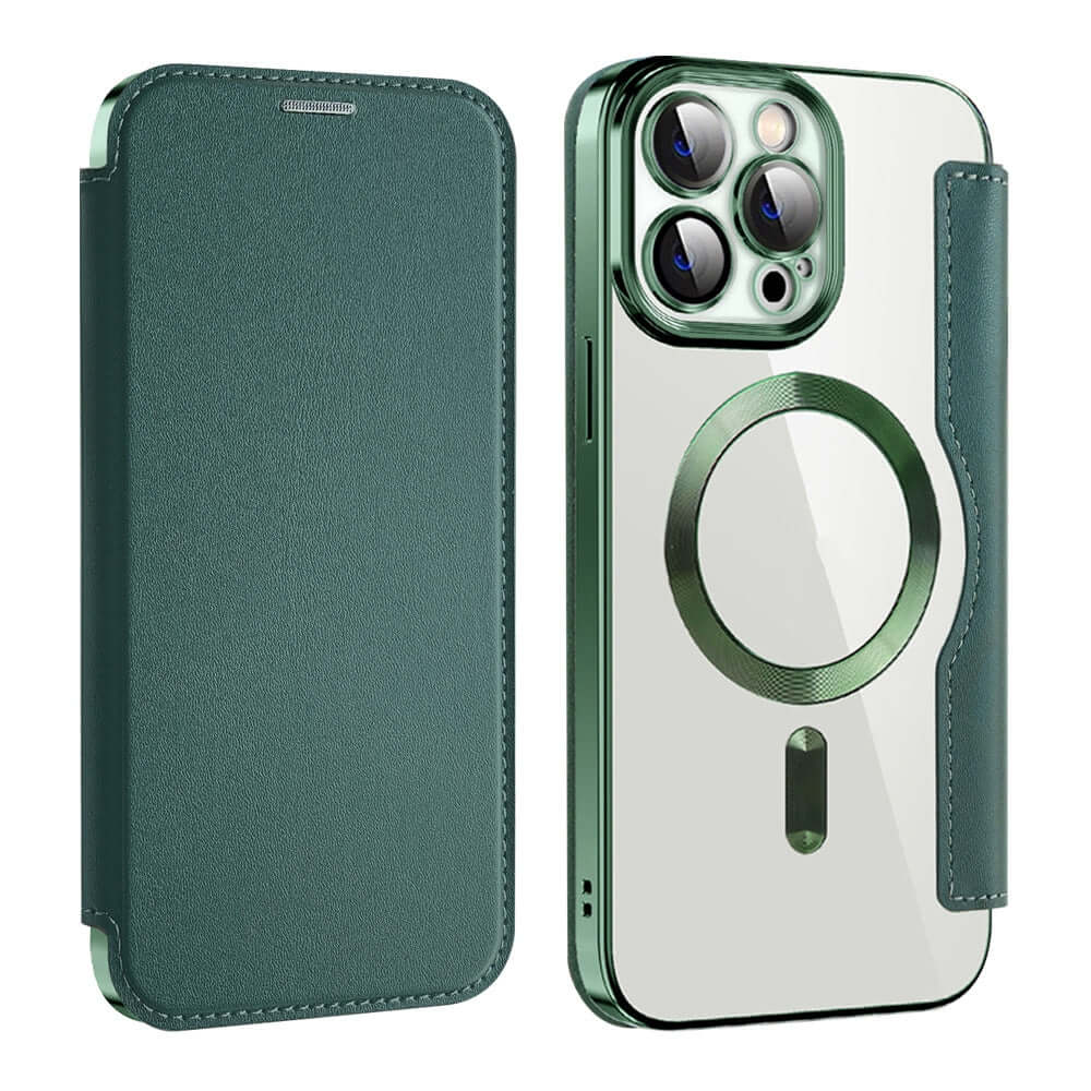 Magnetic Card Wireless Charger Wallet Phone Case